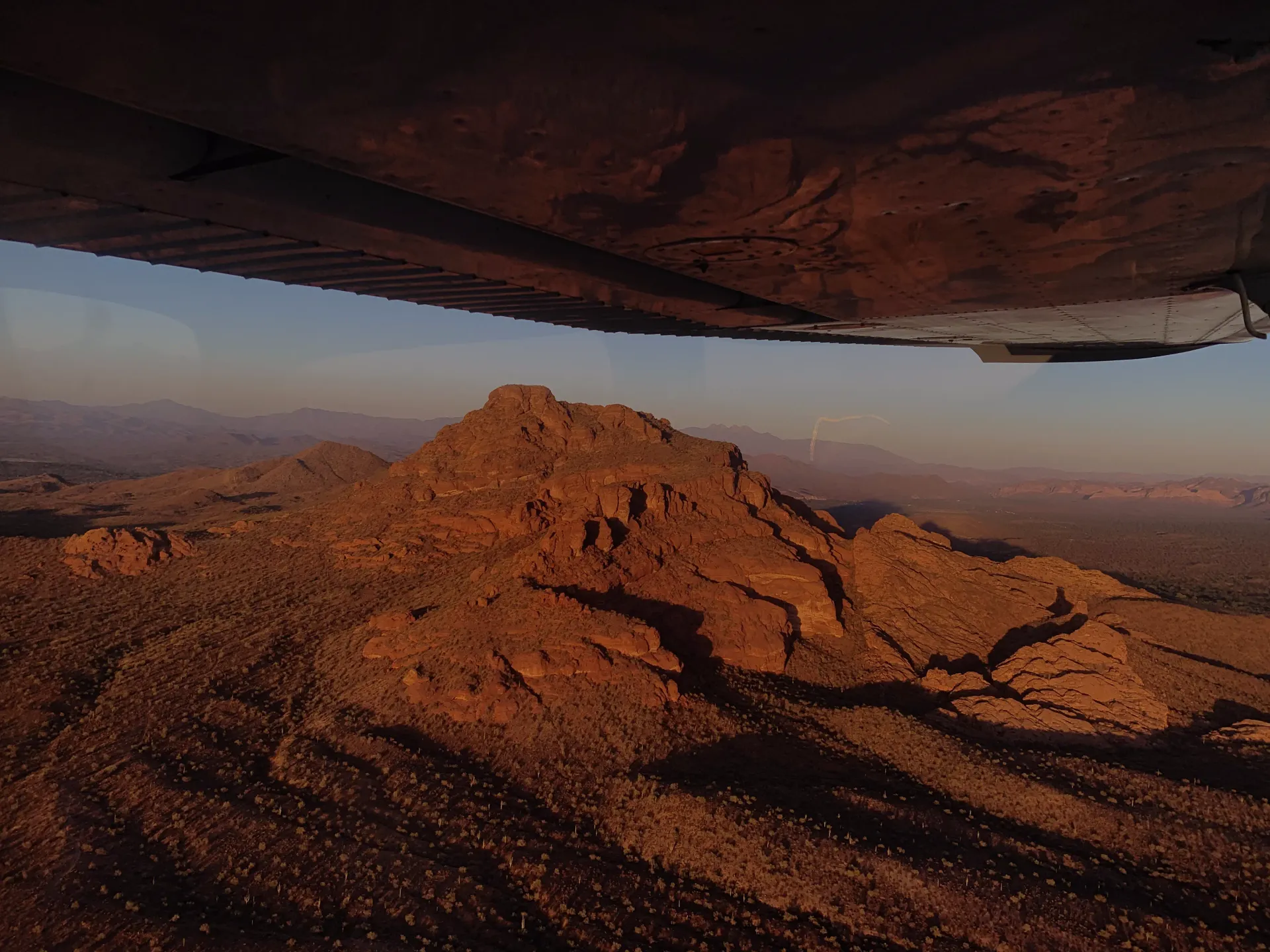 SimpliFly Flight School student flying over Arizona