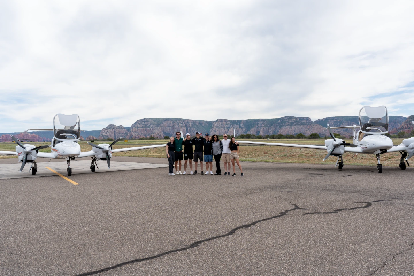 Sun City Experience Aviation attendees looking at sectional chart (pilot map)