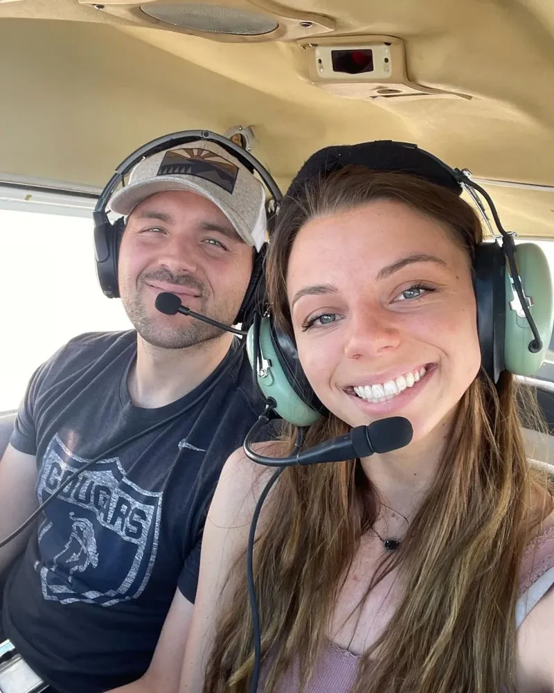 Female pilot smiling